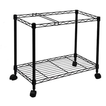 Oceanstar Oceanstar 1MRC1491 Portable 1-Tier Metal Rolling File Cart, Black,  1MRC1491